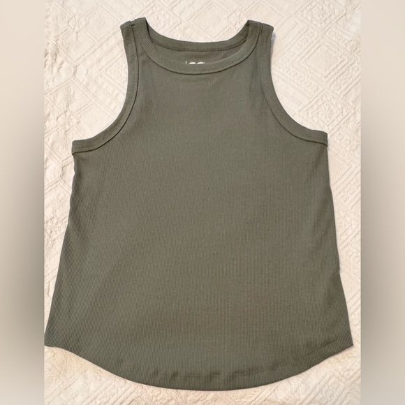 Women's SO tank top - ribbed - stretchy - olive green - worn once - BOGO offer - Picture 2 of 8